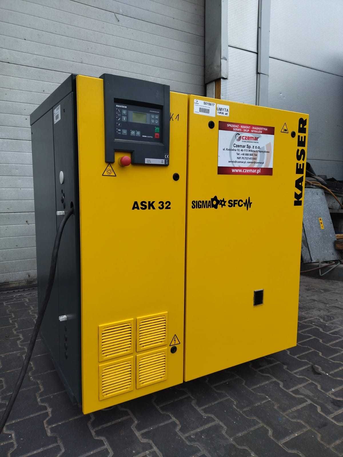 SPRAWNA!!! Sprężarka KAESER ASK32SFC 18,5
kW 3.6m3/min 8 bar S015617