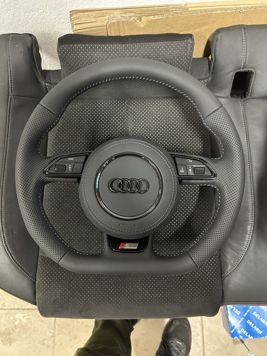 Kierownica Scieta S-line Audi A6 C7 A7 komplet poduszka A4 b8 A5 A3 8V