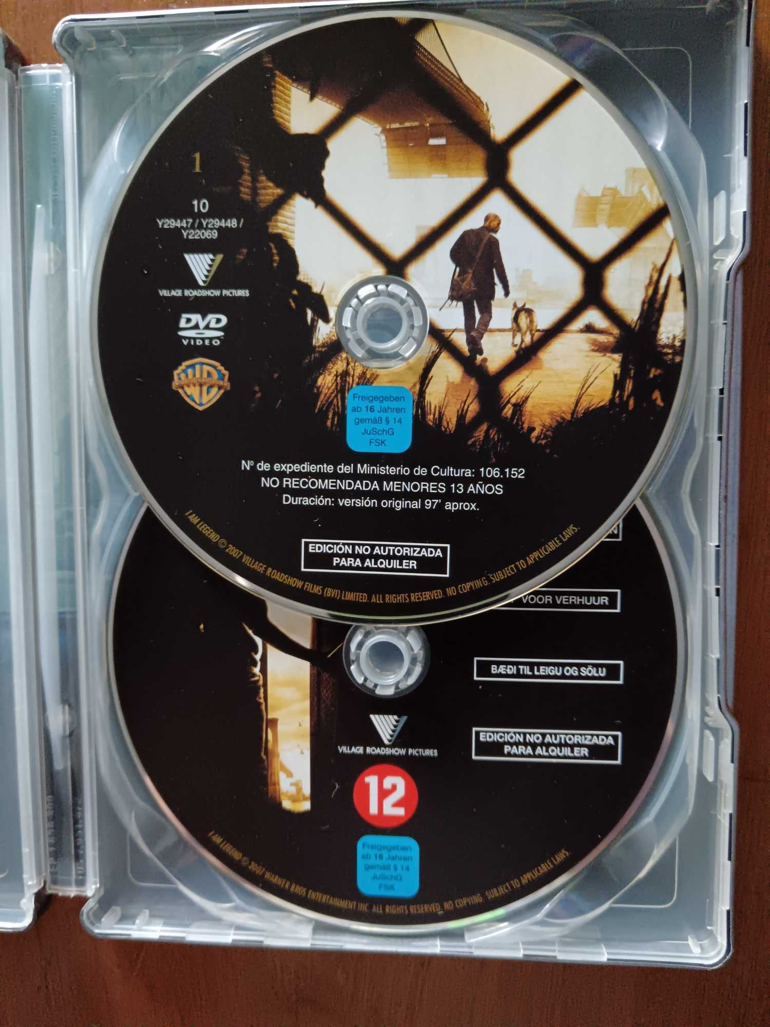 filme dvd original - eu sou a lenda - edição metálica