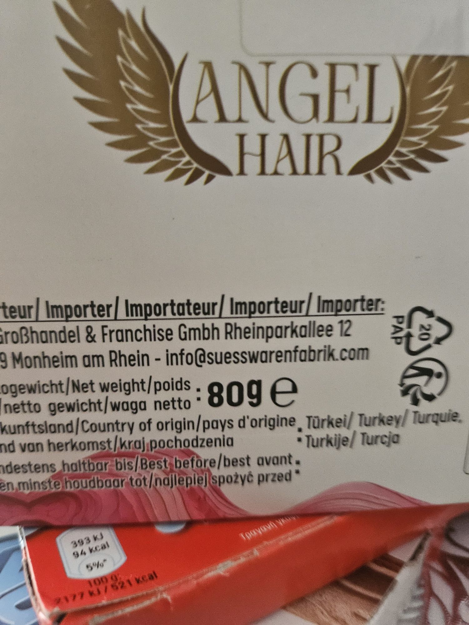 Zestaw czekolad anielskich angel hair