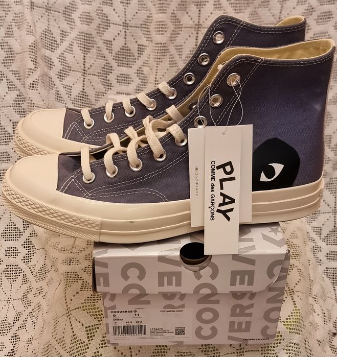 Comme Des Garçons Play Converse Steel Gray buty trampki nike Garcons