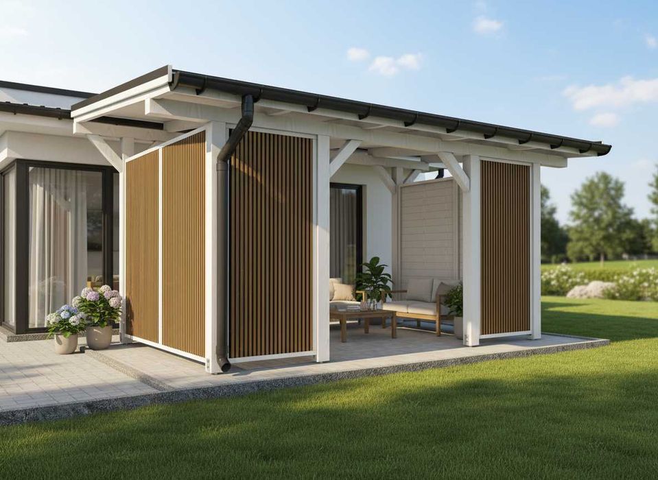 Zabudowa Tarasu Wiata Zadaszenie Tarasu Pergole Altany Altanki Taras