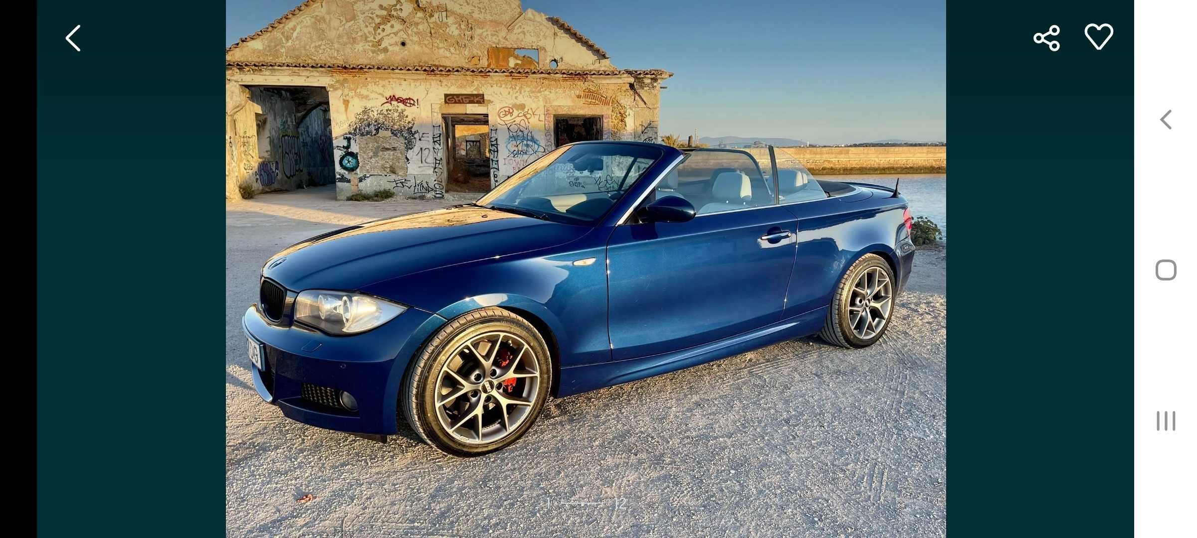 BMW 123 205cv cabrio pack M
