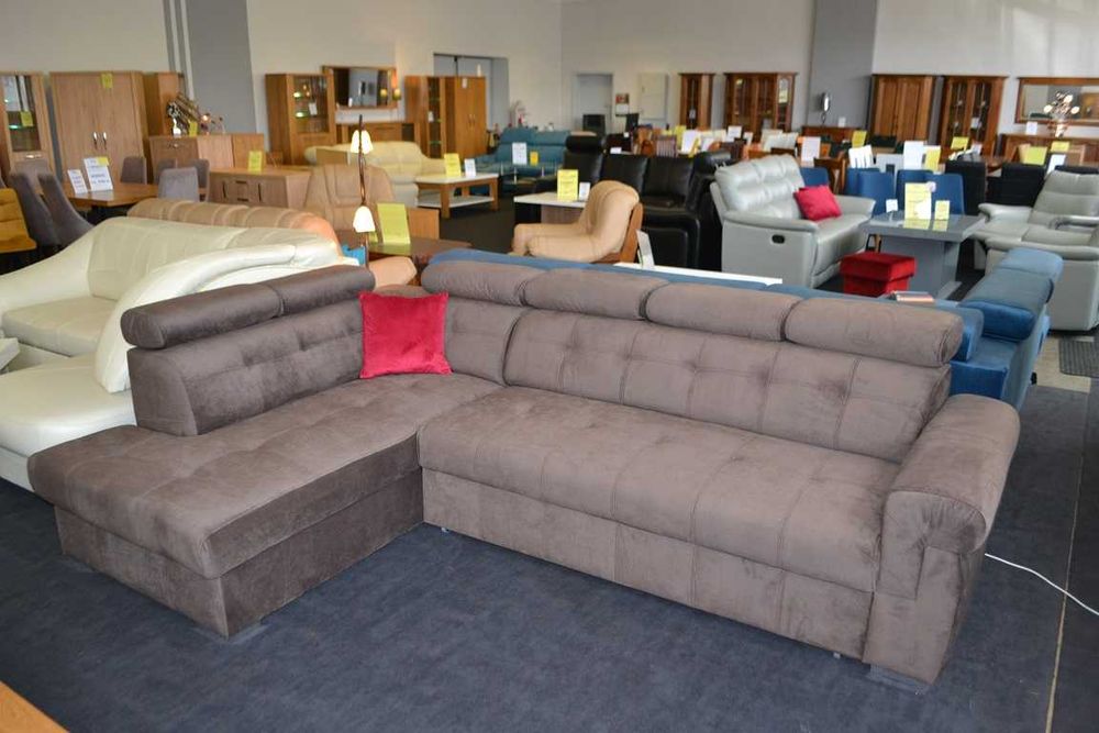 Nowy narożnik ATLANTA 190x280cm, Tkanina HAGA, -35%= Producent OLESNO