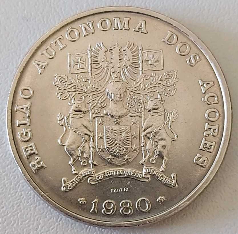 25$00 de 1980 Republica Portuguesa, Região Autónoma Açores