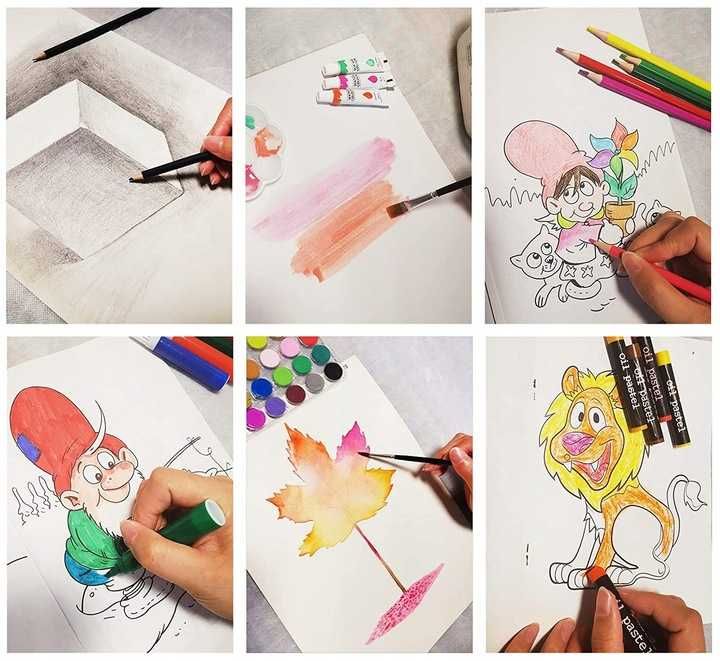 Zestaw do Malowanie dla Dzieci Plastyczny Artystyczny Walizka Różowa