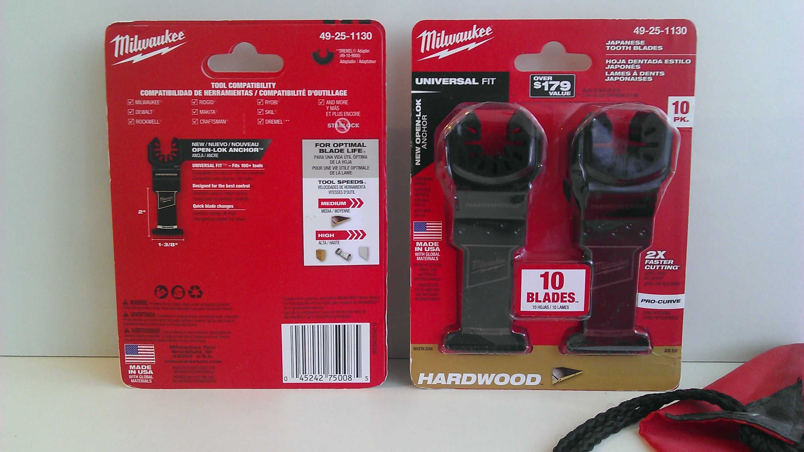 Полотна/леза до реноватора/мультитула - Milwaukee 49-10-9208 8PC.