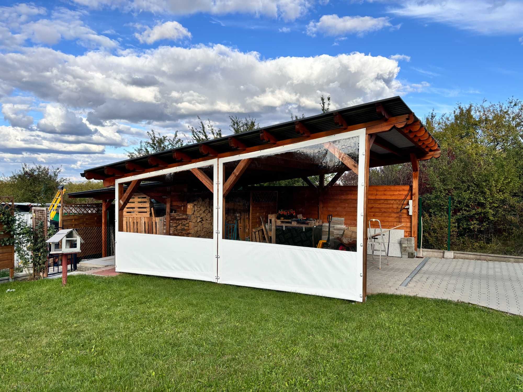 Zabudowa tarasu, plandeki, rolety tarasowe, folie tarasowe
