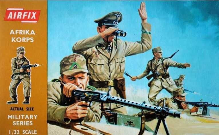 Figuras Airfix 54 mm , Afrika Korps (vintage)