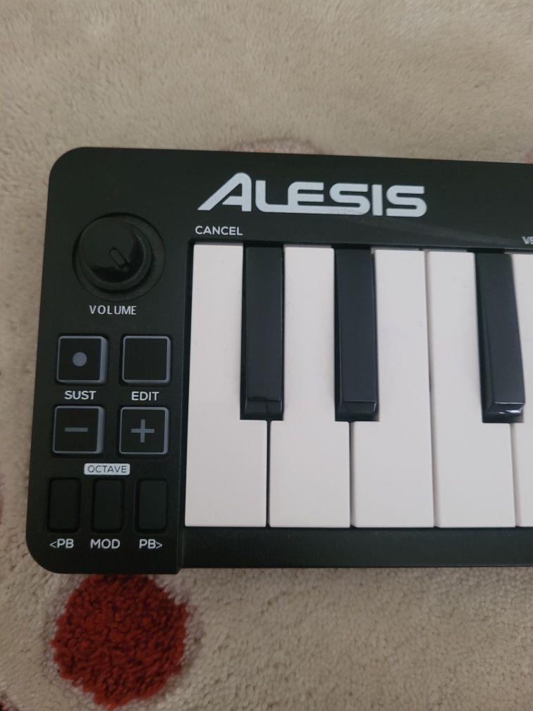 Alesis q mini com um marco de uso