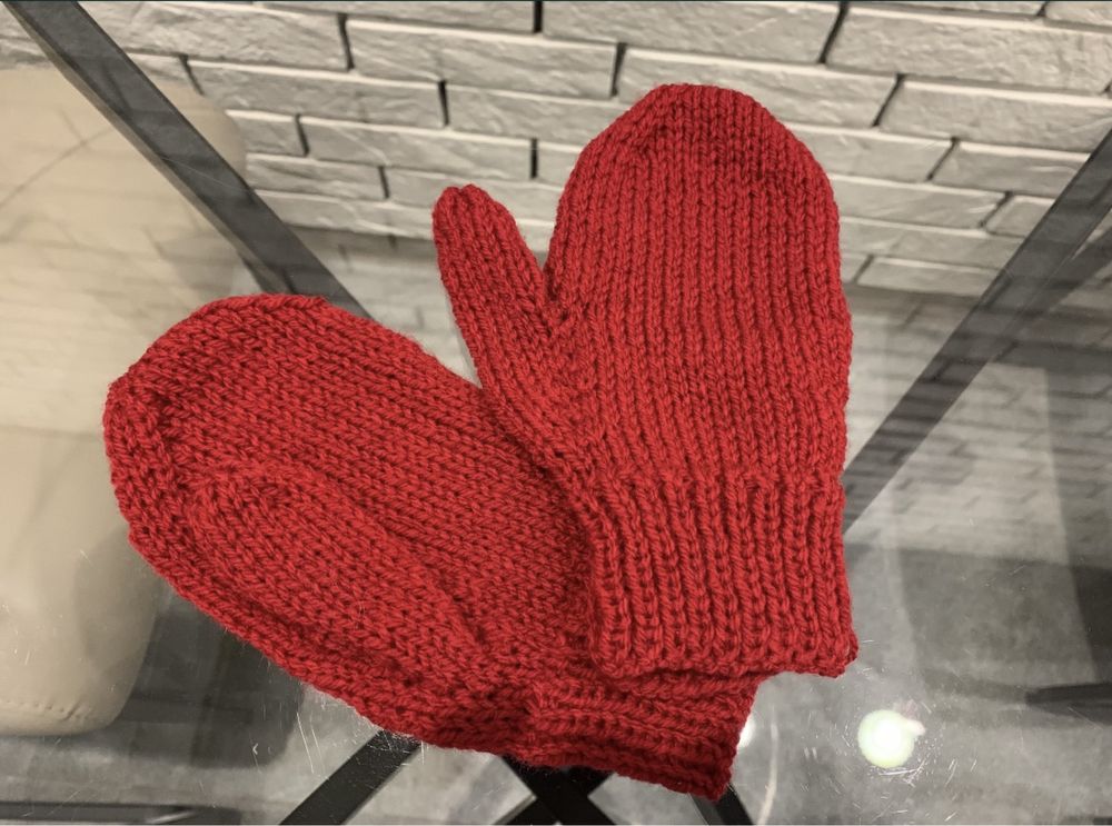Перчатки, варежки (рукавички) детские. (Размер 16, возраст - 6-8 лет)