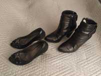 2x buty zimowe kozaki botki, szpilki Lasocki CCC rozmiar 35