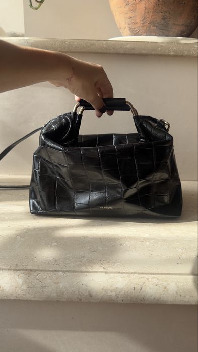 Шкіряна сумка Uterque з довгим ремінцем