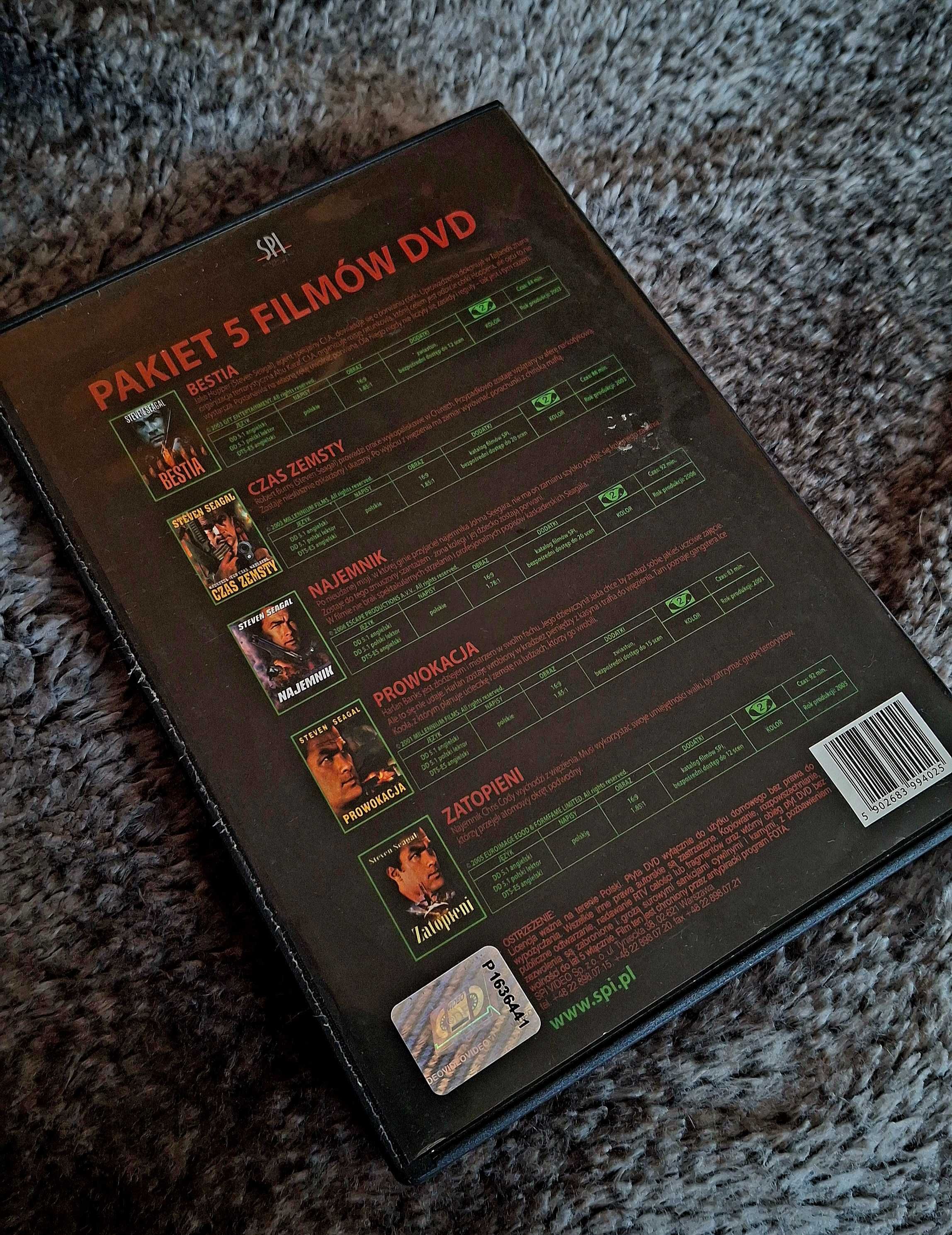 Steven Seagal kolekcja 5 filmów na DVD