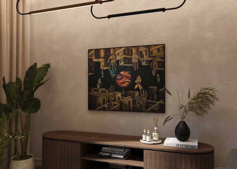 Obraz olejny 'To nie są moje myśli' / Malarstwo