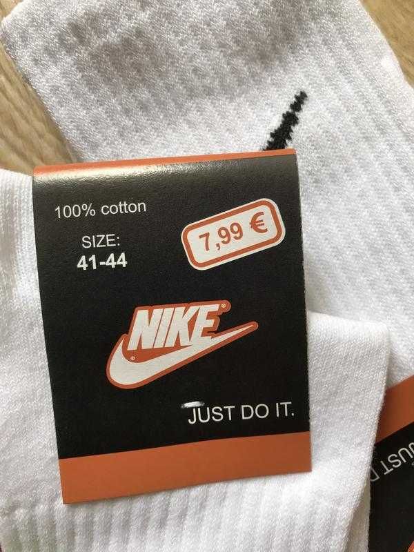 12 пар - 250грн! Носки высокие Nike мужские 100% хлопок шкарпетки найк
