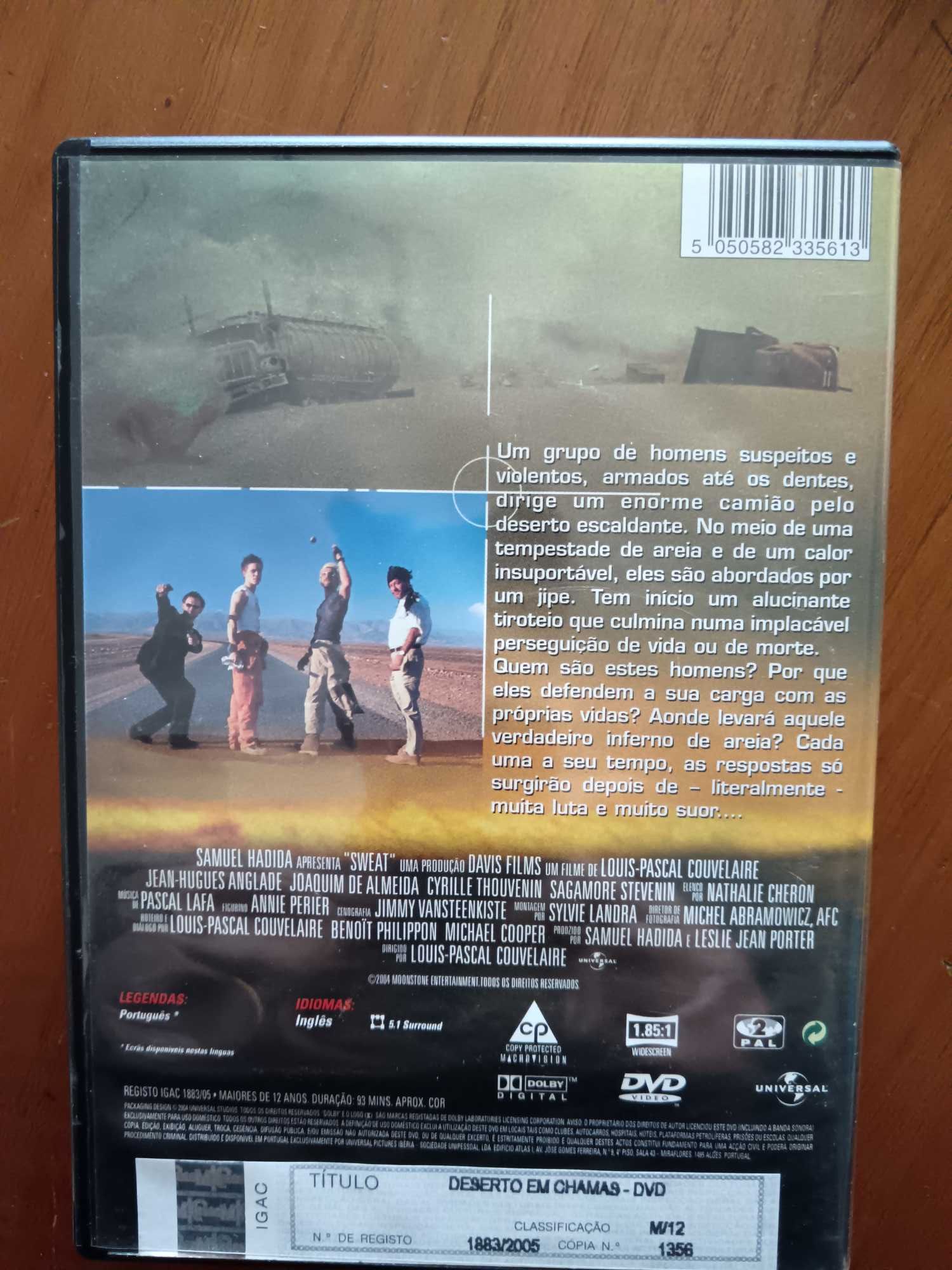 filme dvd original - deserto em chamas