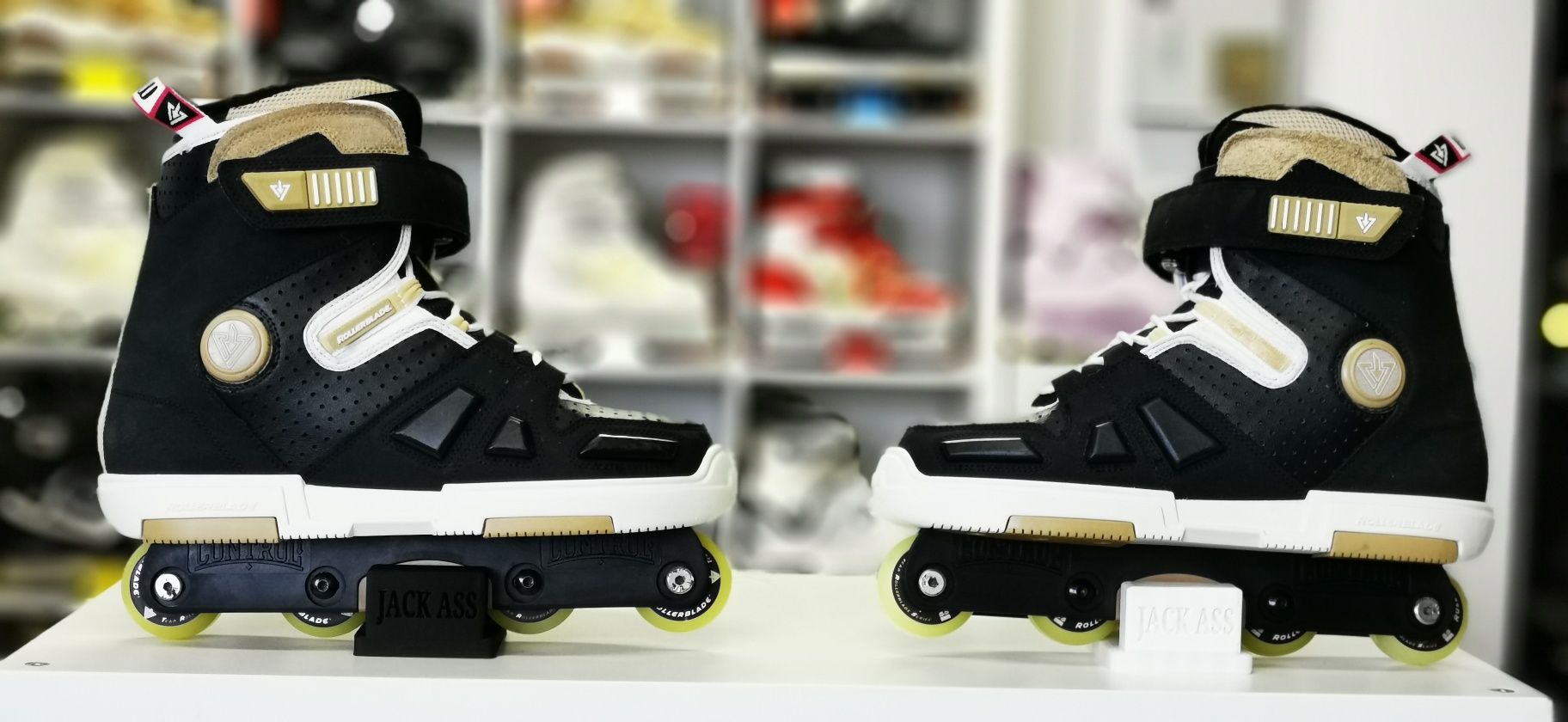 Rolki agresywne Rollerblade TRS KFC Alex Broskow białe kruki r. 44,5