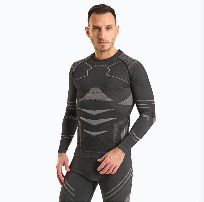 Термобілизна чоловіча KADVA Streif Set темно-сірий, розмір M