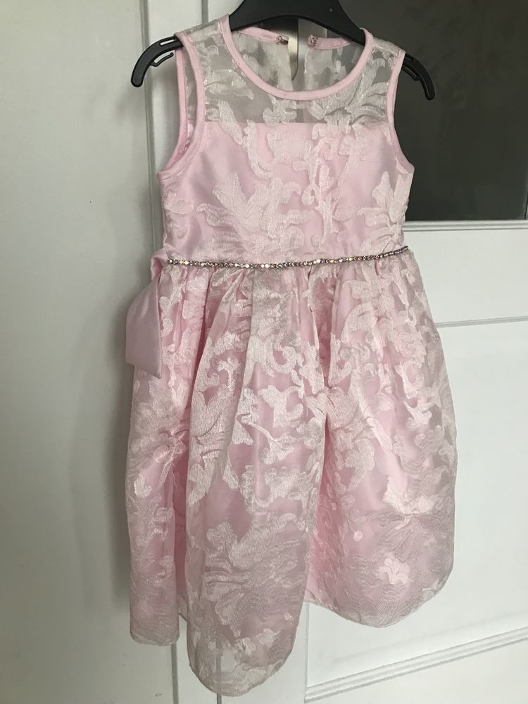 Sukienka wizytowa tk maxx rozowa idealna na komunie 110