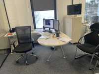 Меблі офісні Merx (стіл офісний, стільці на коліщатках, тумба, шафа)