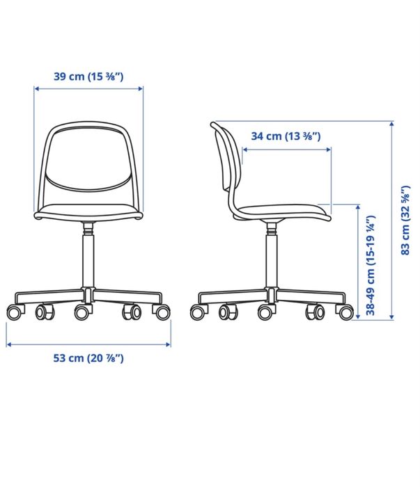 Krzeslo obrotowe dzieciece