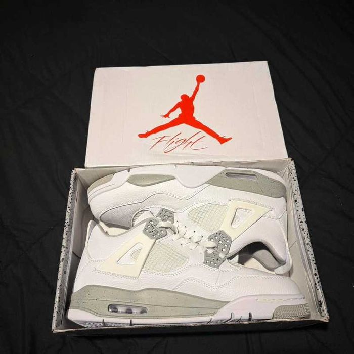 "Buty damskie Trampki" Jordan_4_Retro_White_Oreo R.46