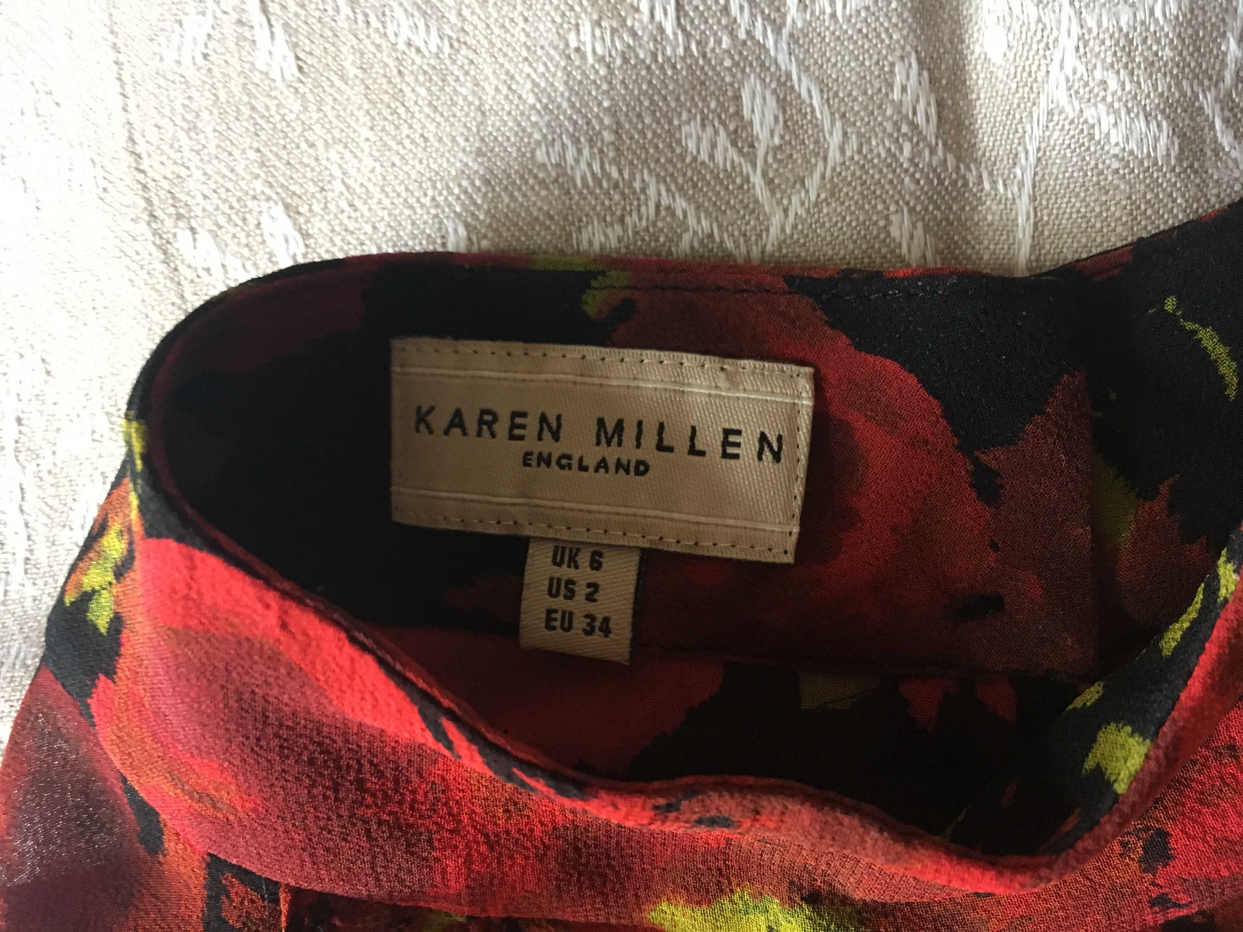 Блуза шовкова шовк Karen Millen Massimo Dutti