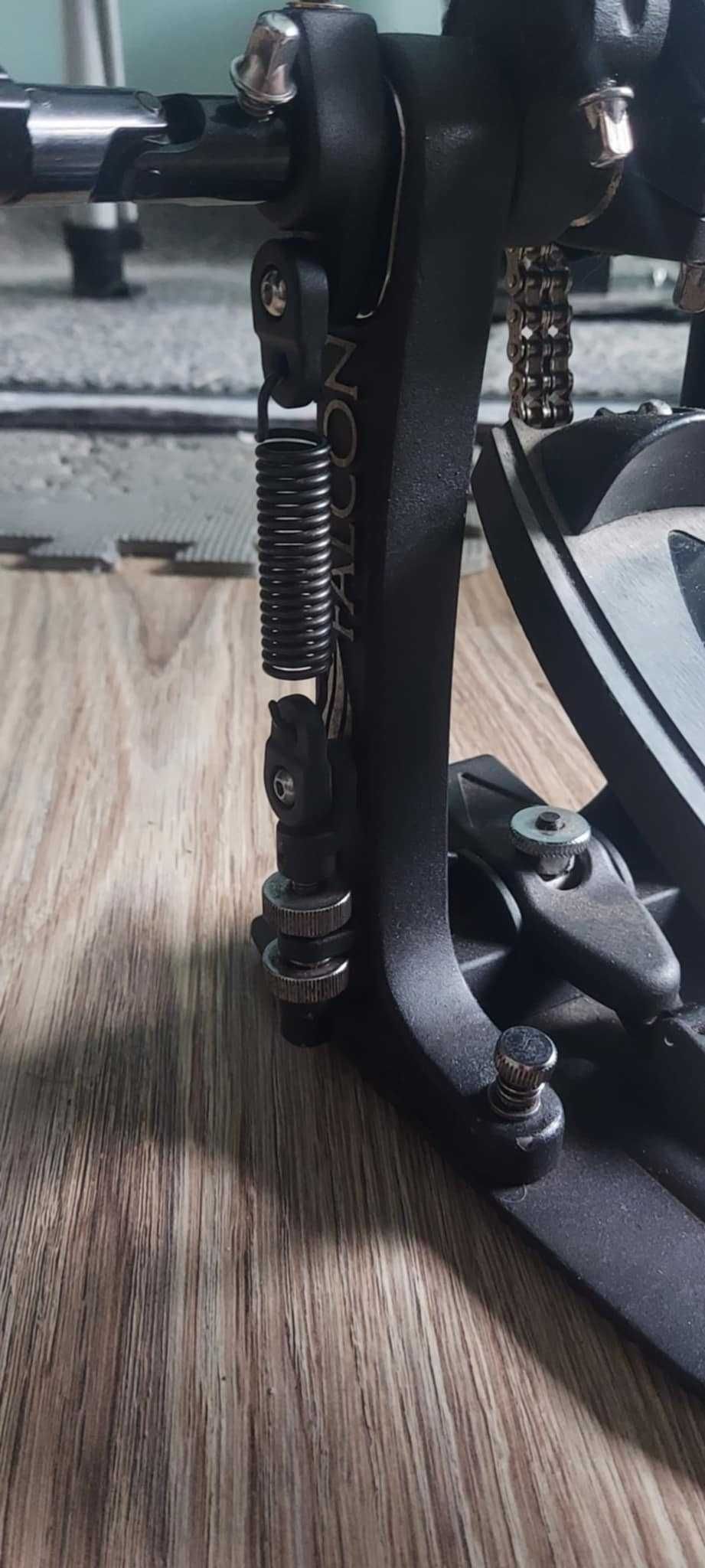 Podwójna stopa Mapex Falcon + nowy łącznik + futerał