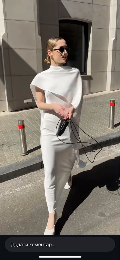 Сукня з накидкою молочна cher 17