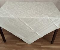 150x150 cm, Toalha de mesa quadrada, Lotus, linho, Nova