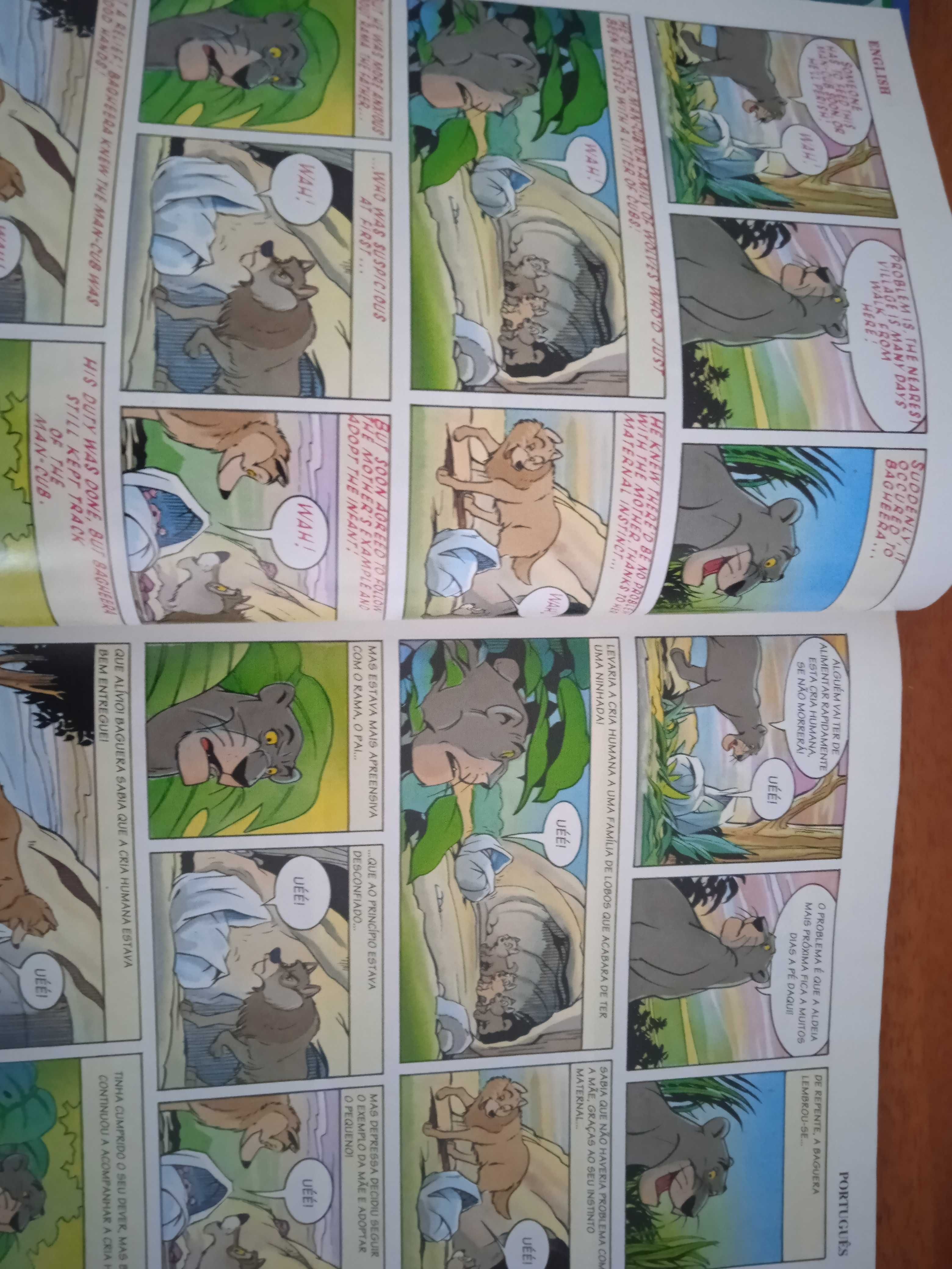 Livros infantis banda desenhada português/inglês