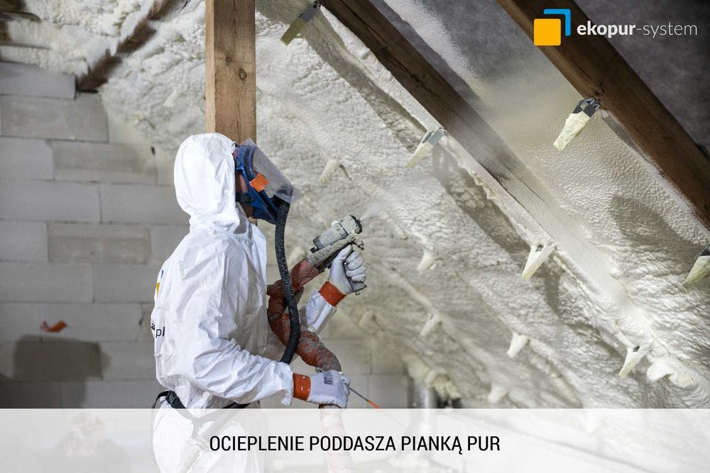 Ocieplenie poddasza pianą PUR - Teraz 10% Rabatu i Termowizja Gratis
