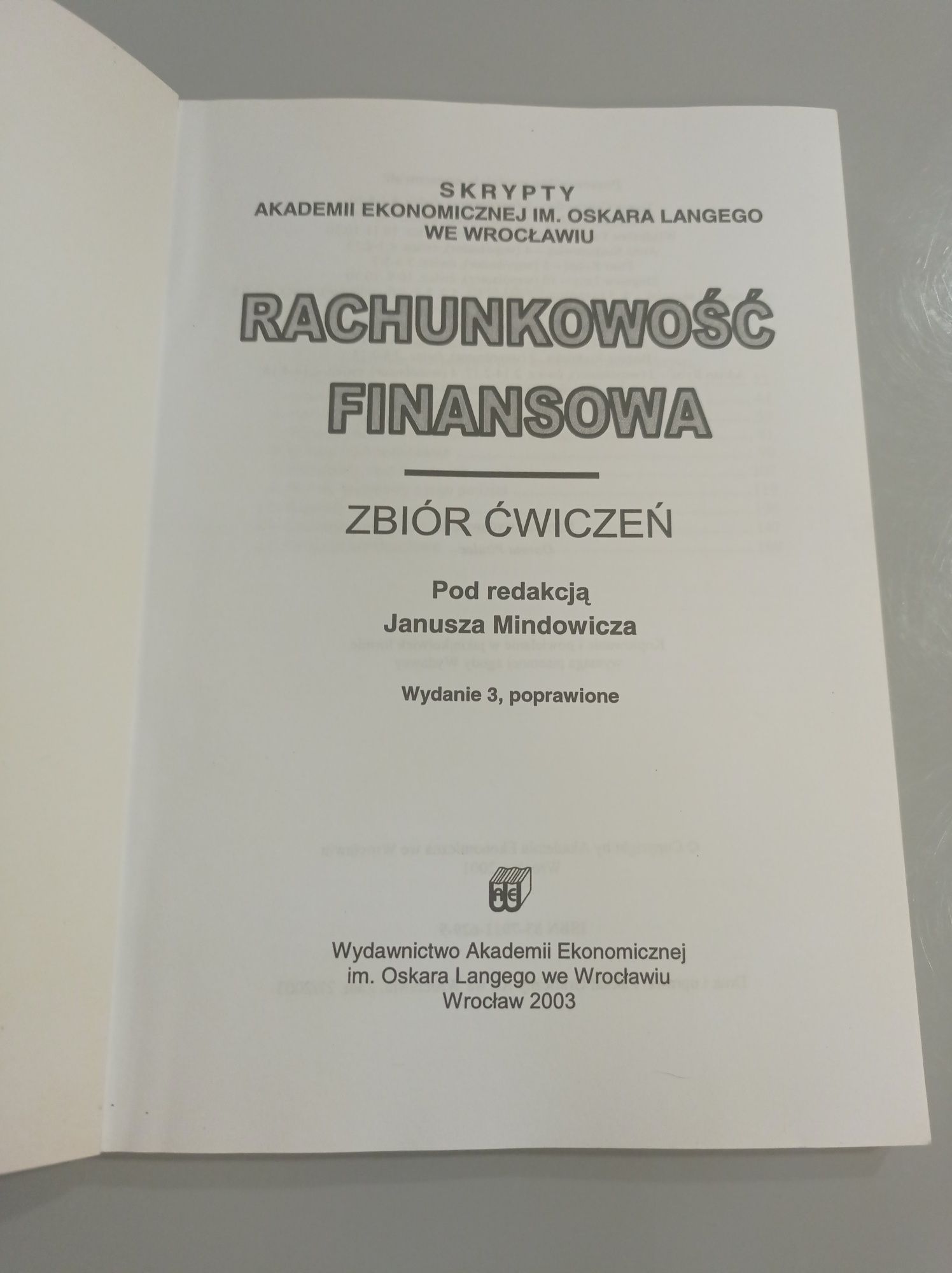 Rachunkowość finansowa zbiór ćwiczeń