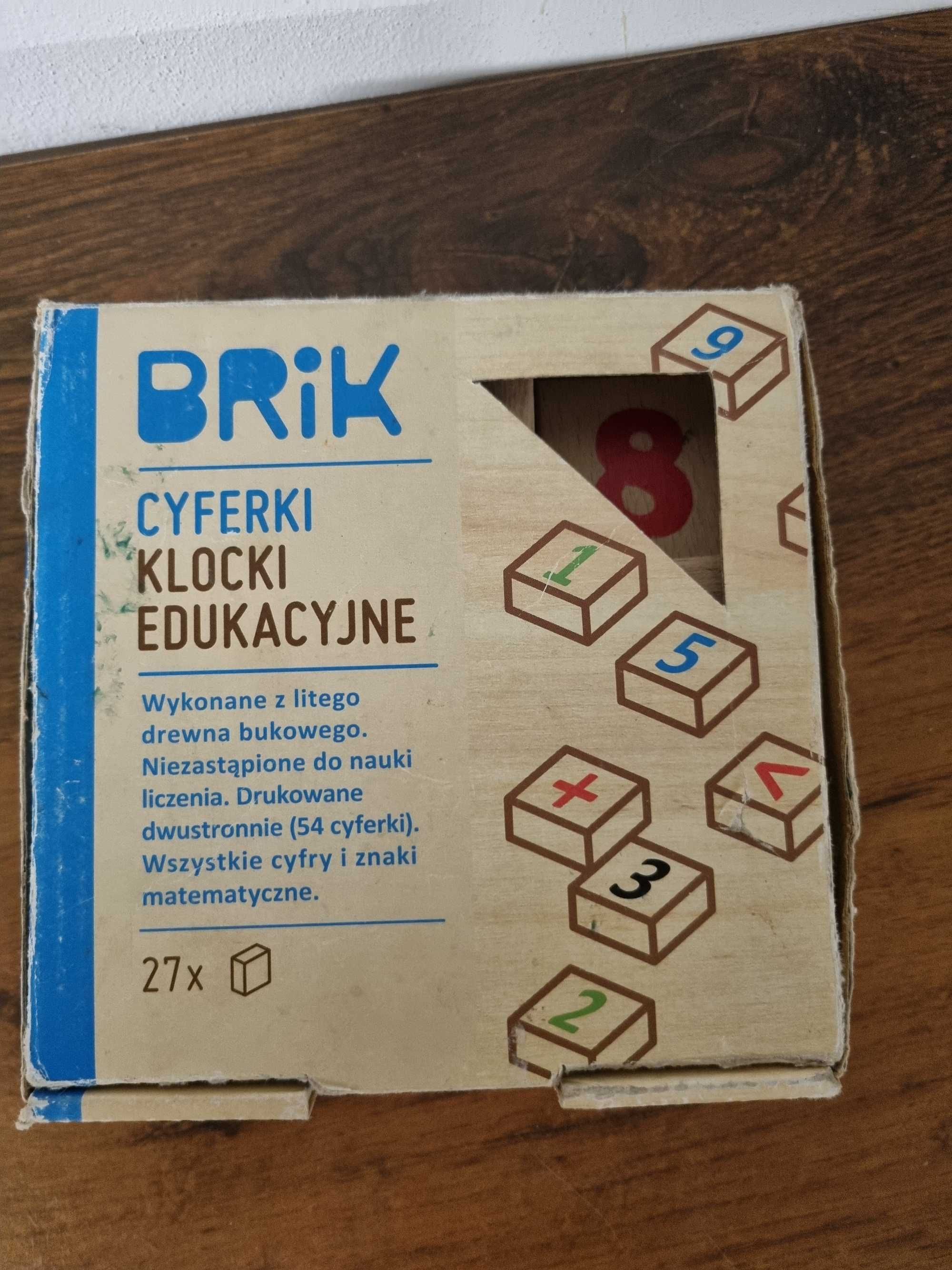 Brik- cyferki, klocki edukacyjne