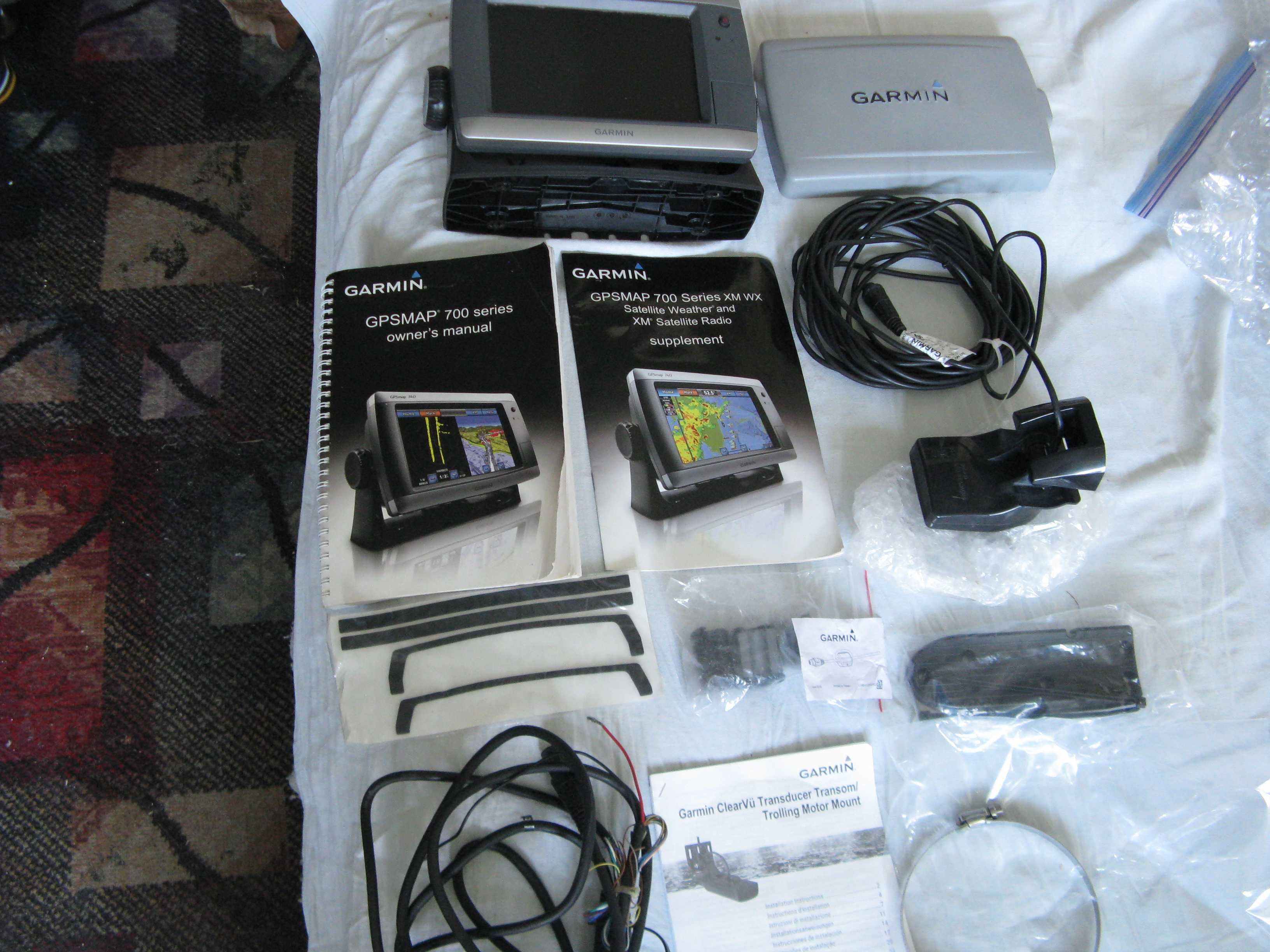 Garmin GSMAP 740S. Ploter nawigacyjny,  Sonar, Echosonda.  Cały zestaw