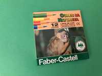 Caixa de 12 Lápis de Cor Colorir Cores da Natureza Faber-Castell Novo