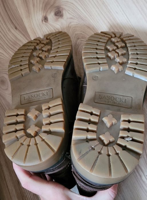 Skórzane trapery lasocki r.41