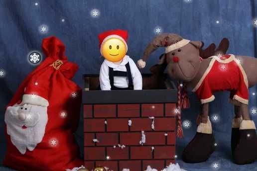 Chaminé em madeira para fotografia estúdio cenário