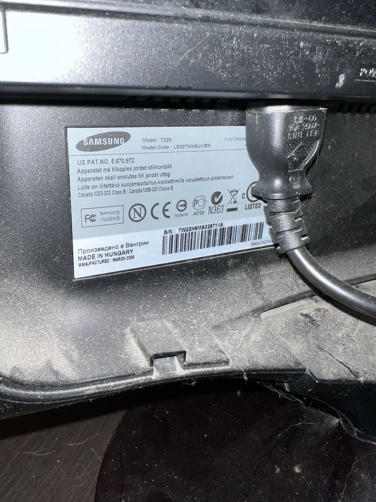 Монітор samsung T220