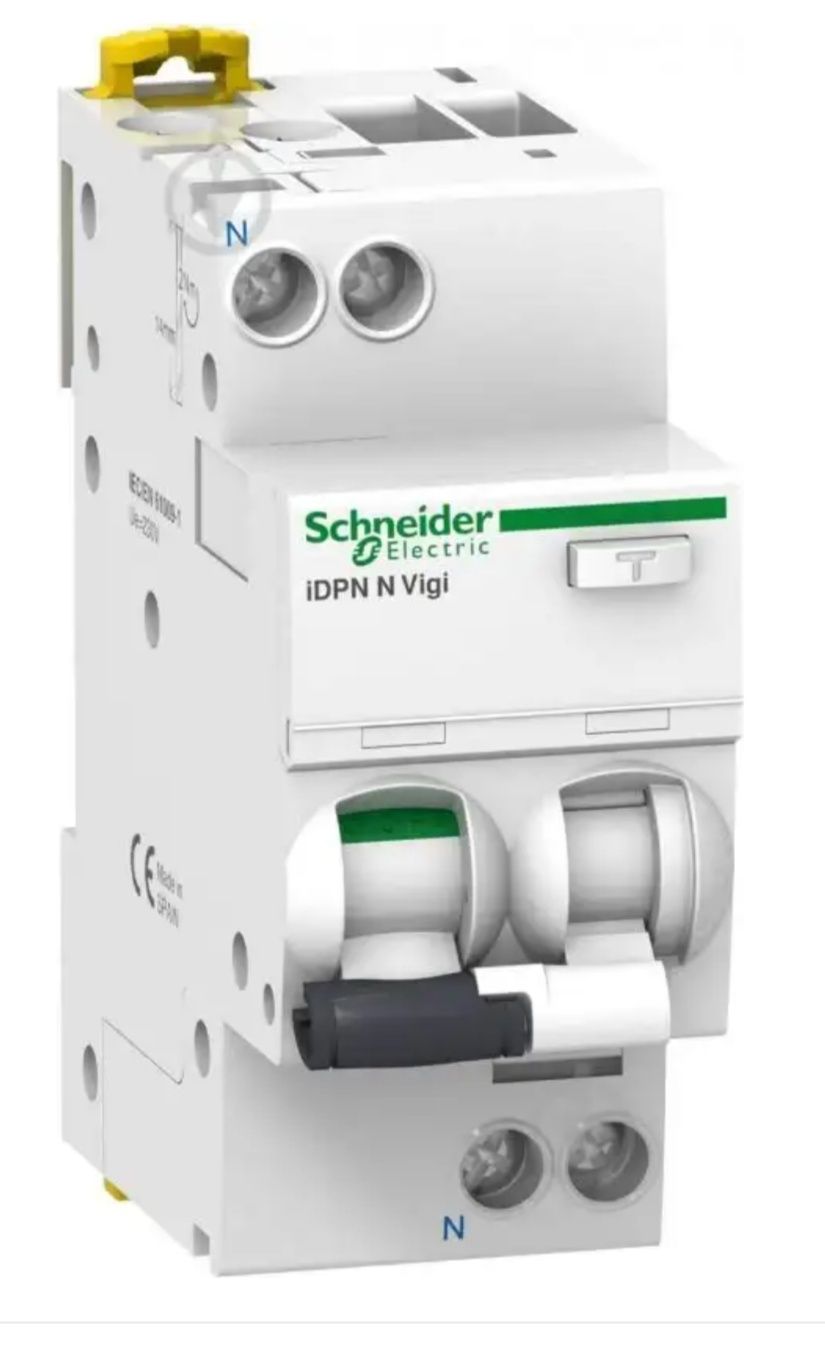 Дифференциальные автоматы, УЗО серии Acti9 iC60H Schneider Electric.