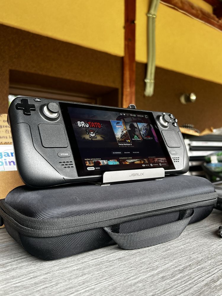 Steam Deck LCD 1TB+256GB karta. Pełen komplet+ etui+ stacja dokujaca
