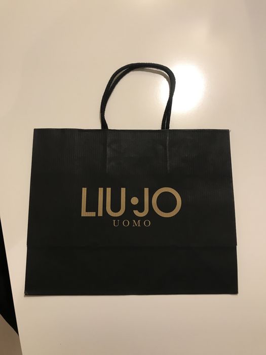Liu Jo Uomo torebka prezentowa papierowa czarna 25/20