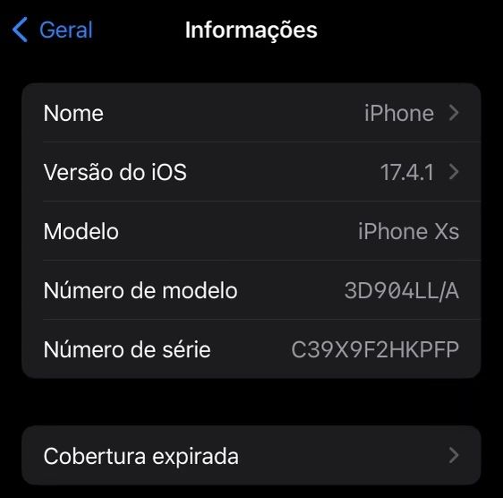 iPhone XS 64Gb Preto