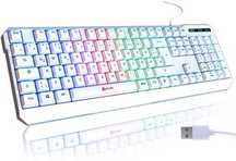 KLIM Chroma klawiatura gamingowa QWERTZ niemiecka z kablem USB