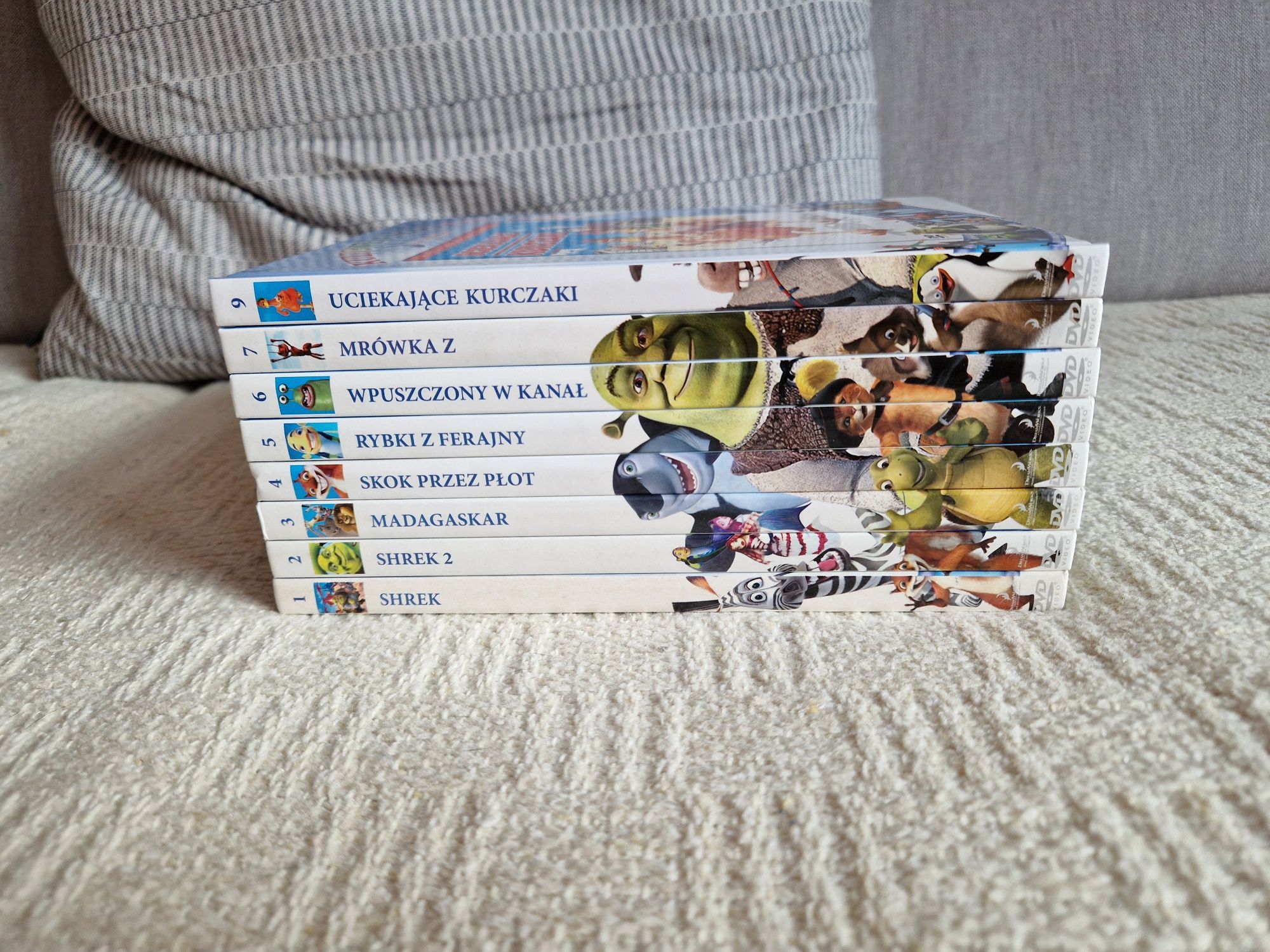 Filmy DVD kolekcja kultowe animacje Dreamworks Animation 8 części