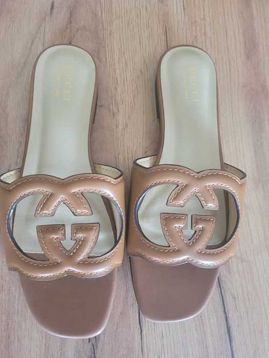 Klapki gucci ze skóry 36 i 37