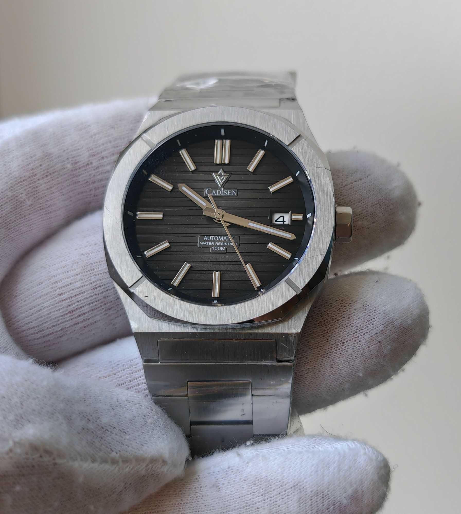 Чоловічий годинник Cadisen Automatic 100m Sapphire 40mm NH35A
