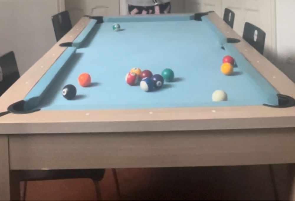 Mesa de bilhar/snooker/sinuca + ping pong + jantar