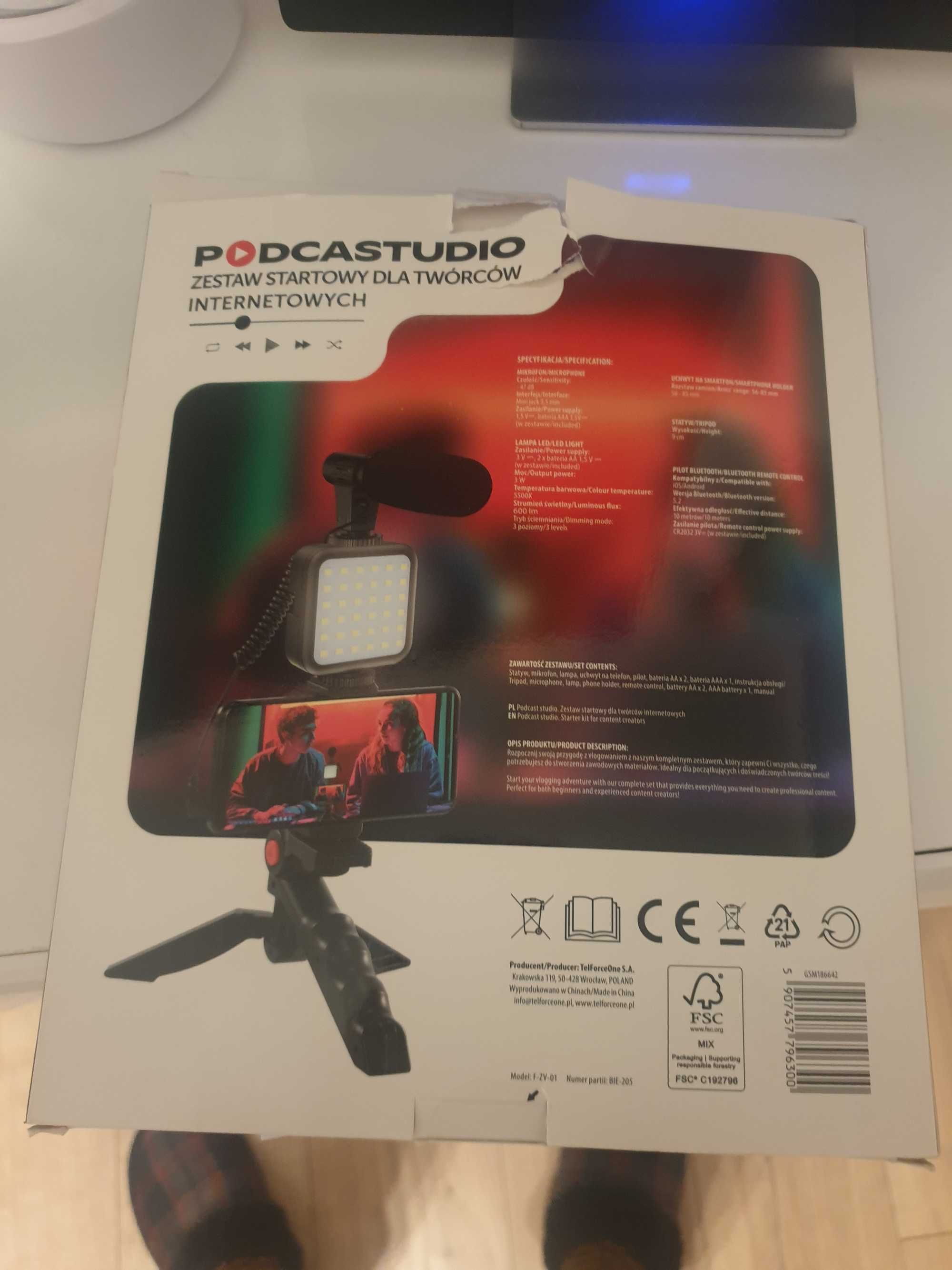 Podcast studio zestaw startowy